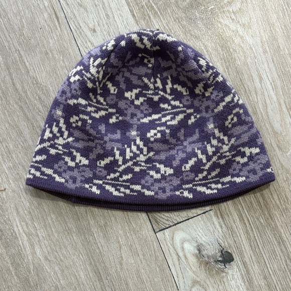 Accessories - Purple and White Knit Beanie